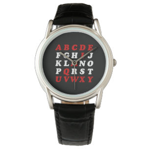 Montre Alphabet anglais