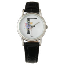 Alphabet de fleurs sauvages F Watch