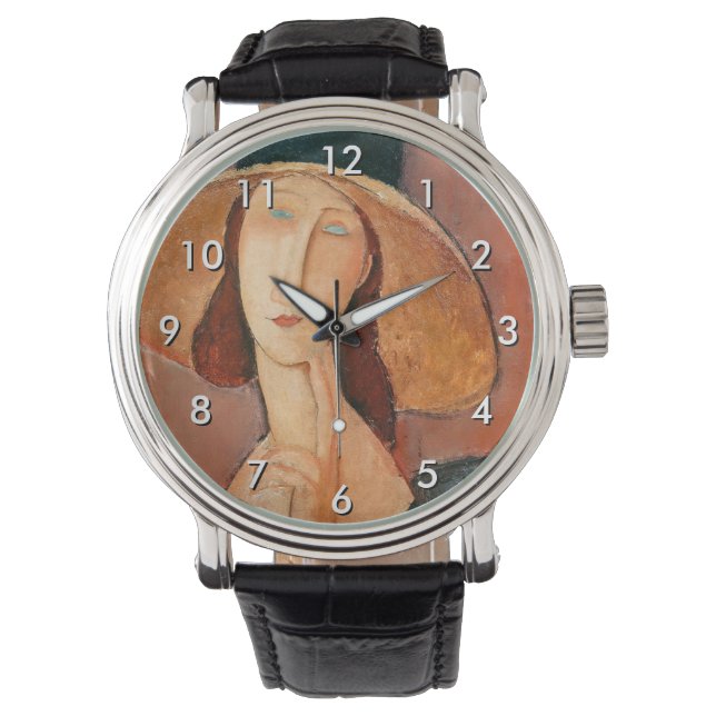 Montre Amedeo Modigliani - Jeanne Hebuterne en grand Casq (devant)