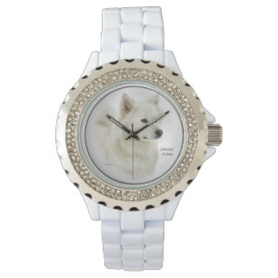 Montre American Eskimo Dog Art