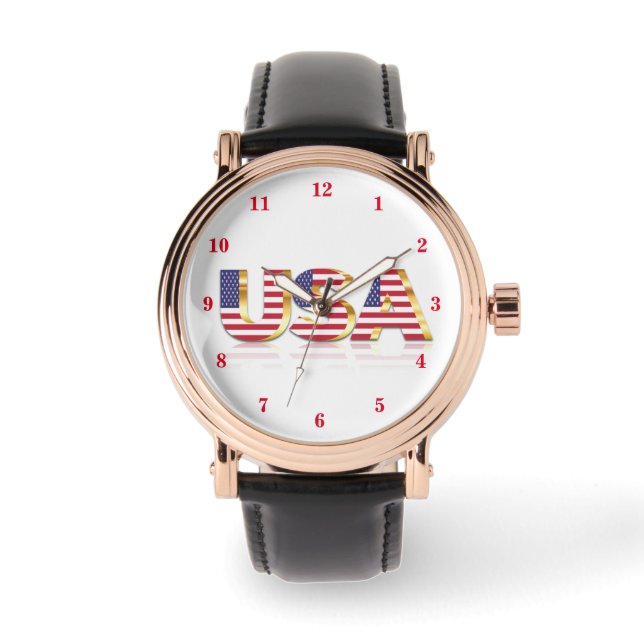 Montre American Flag Watch USA Patriotique (Recto)