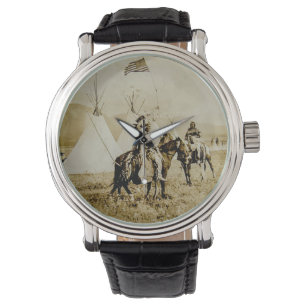 Montre Amérindiens Flathead Vintages guerriers amérindien