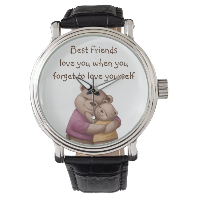 Montre Amitié Teddy Ours Aimez-vous Inspiration (devant)