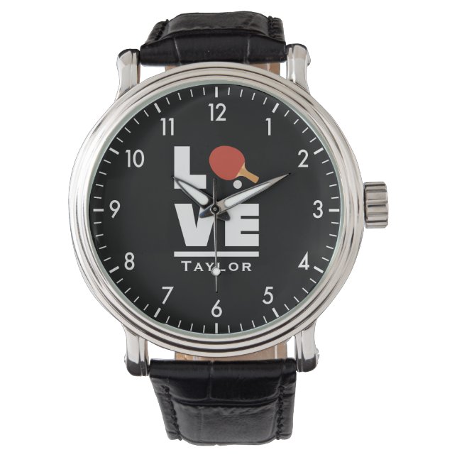 Montre Amour Et Live Table Tennis Sports Ventilateur Pers (devant)