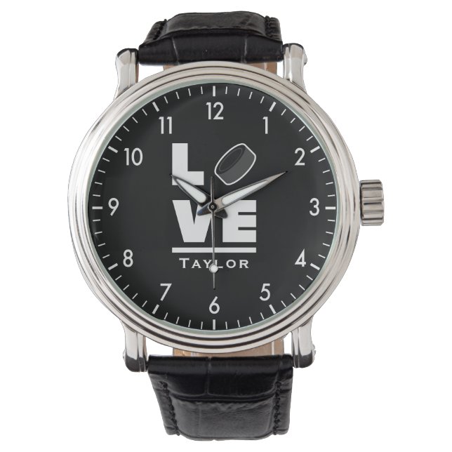 Montre Amour Et Vie Hockey Sur Glace Ventilateur De Sport (devant)