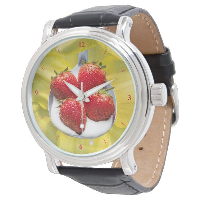 Montre Amusant avec Jaune (Incliné)