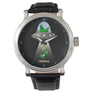 Montre Amusant OVNI vert OEuf de poulet Alien enlèvement