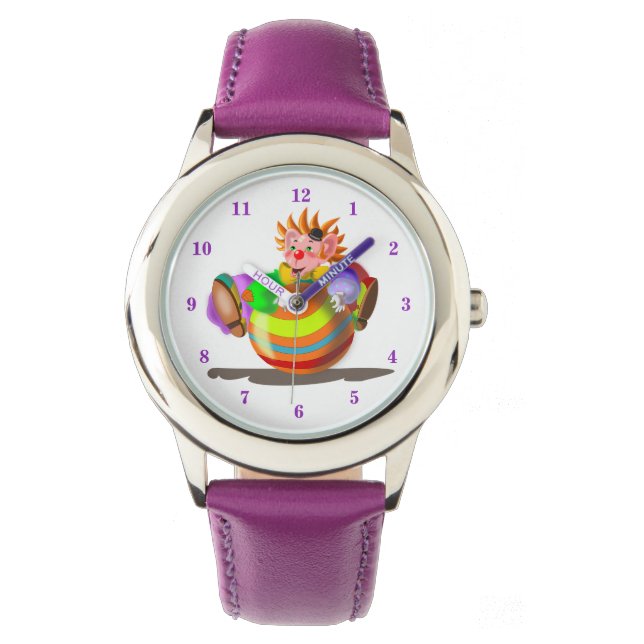 Montre amusante avec Happy Clown (devant)
