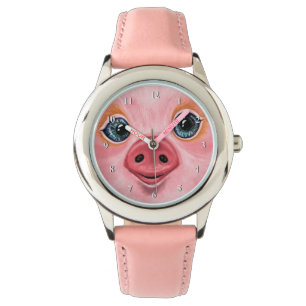 Montre amusante avec Happy Pig Smile