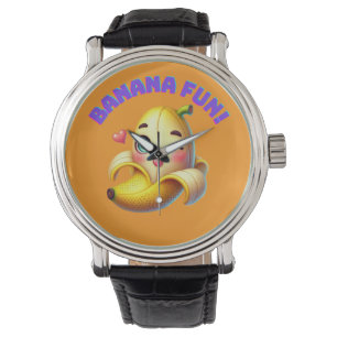 Montre Amusante conception de l'écriture banane pour Gi a