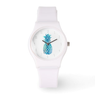 Montre ananas bleu