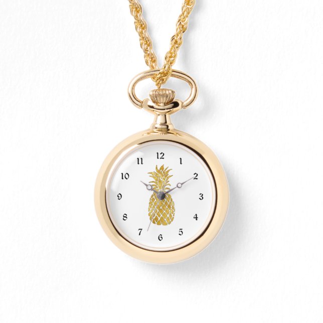 Montre ananas doré (Recto)