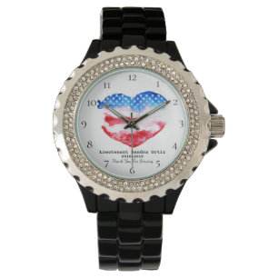 Montre *~* Ancien combattant Militaire Rouge Blanc Bleu C