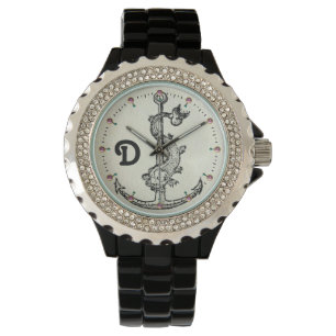 MONTRE ANCRE AVEC MONOGRAMME NAUTIQUE DU POISSON