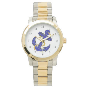Montre Ancre bleue