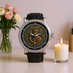 Montre Ancre nautique du capitaine de navire