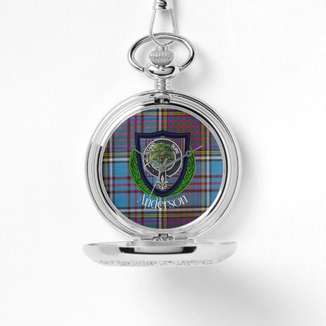 Montre Anderson Scottish Clan Tartan et Crest (Recto)