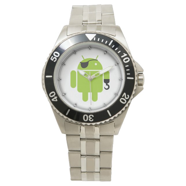 Montre Android Robot Pirate Style (devant)