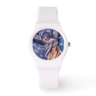 Montre ange à colombe blanche