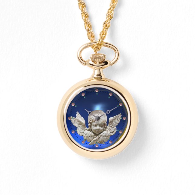 Montre ANGE DE RENAISSANCE FLORENTINE, Bleu Sapphire (Recto)