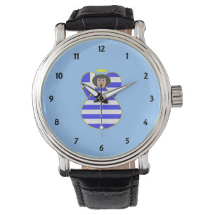 Montre Ange grec aux cheveux noirs
