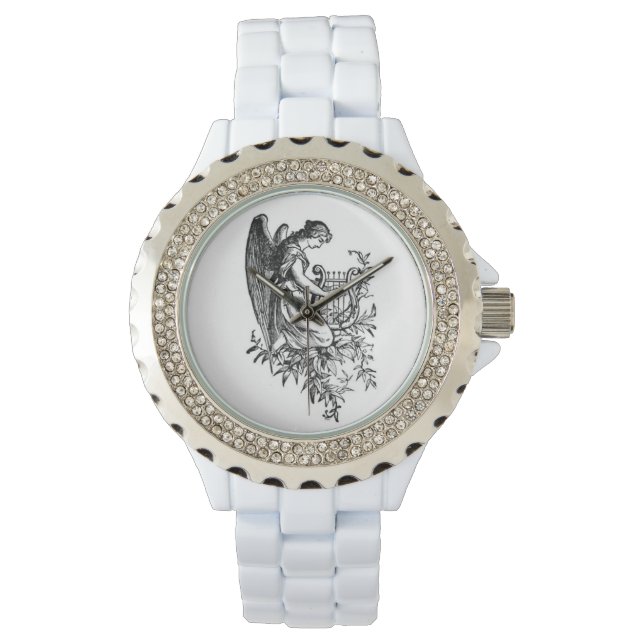Montre Angel Avec Harpe Et Flore (devant)