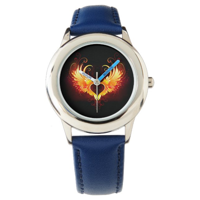 Montre Angel Fire Heart with Wings (devant)