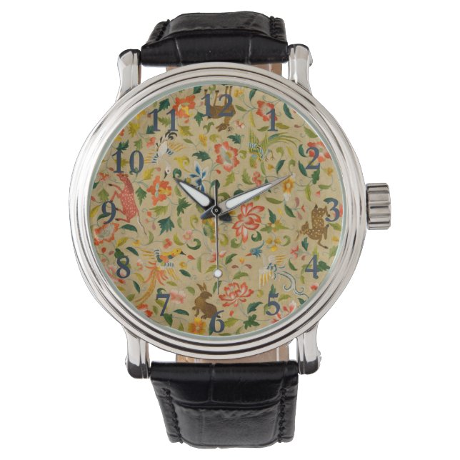 Montre Animal Antique Cheval Oiseau Deer Rabbit (devant)