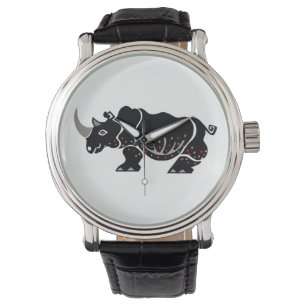 Montre Animal en voie de disparition - RHINOCEROS Graphiq