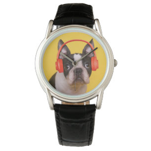Montre Animaux de bébés cutest Casques Terrier de Bosto
