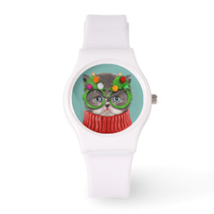 Montre Animaux de bébés cutest   Chandail de Noël de chat