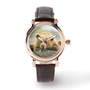 Montre Animaux de bébés cutest   Cub d'ours Brown côtier