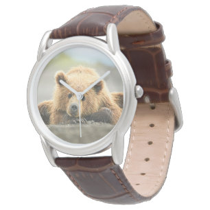 Montre Animaux de bébés cutest Cub d'ours Brown côtier