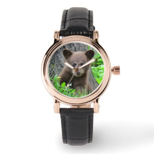Montre Animaux de bébés cutest Cube d'ours Brown
