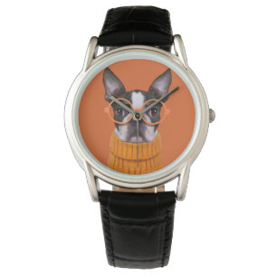 Montre Animaux de bébés cutest Orange Boston Terrier