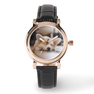 Montre Animaux de bébés cutest Sleepy Corgi