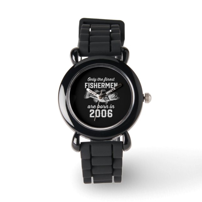 Montre Anniversaire Cadeau pêcheur Pêche 2006 (Recto)