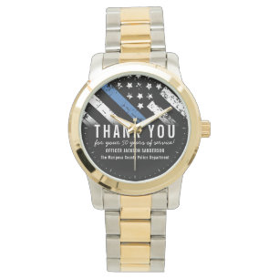 Montre Anniversaire de la retraite de la police Indicateu