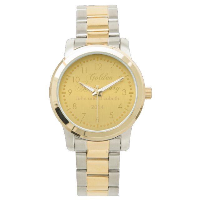 Montre Anniversaire d'or (devant)