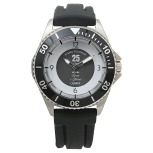 Montre Anniversaire Mariage Argent 25 Ans Personnalisé