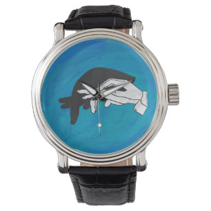 Montre Anteille Ombre Sur Bleu