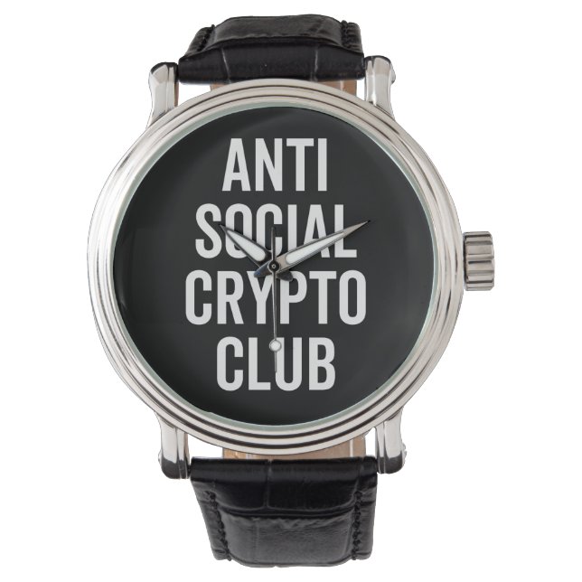 Montre Anti-Social Crypto Club (devant)