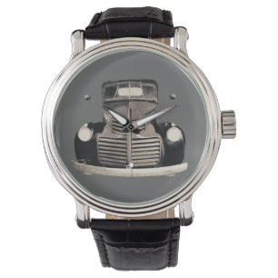 Montre Antique GMC Truck Sketch Wrist Watch