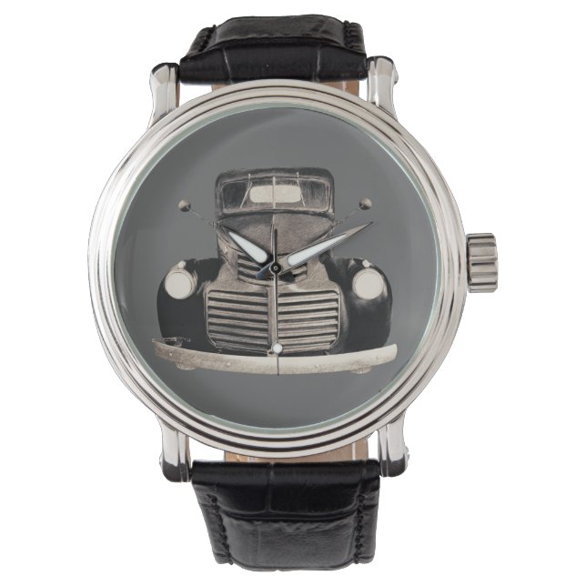 Montre Antique GMC Truck Sketch Wrist Watch (devant)