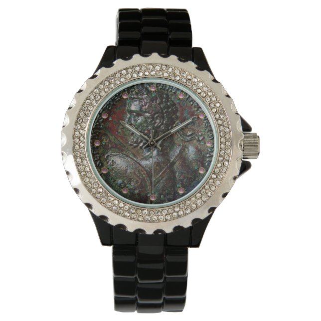 MONTRE ANTIQUE ROMAIN BRONZE MEDALLION SEPTIMUS SÉVERS (devant)