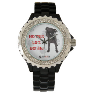 Montre APARN "Aucun Carlin laissé derrière" Rhinestone Mo