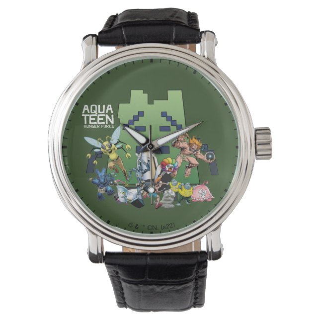 Montre Aqua Ados des vilains de la force de la faim (devant)