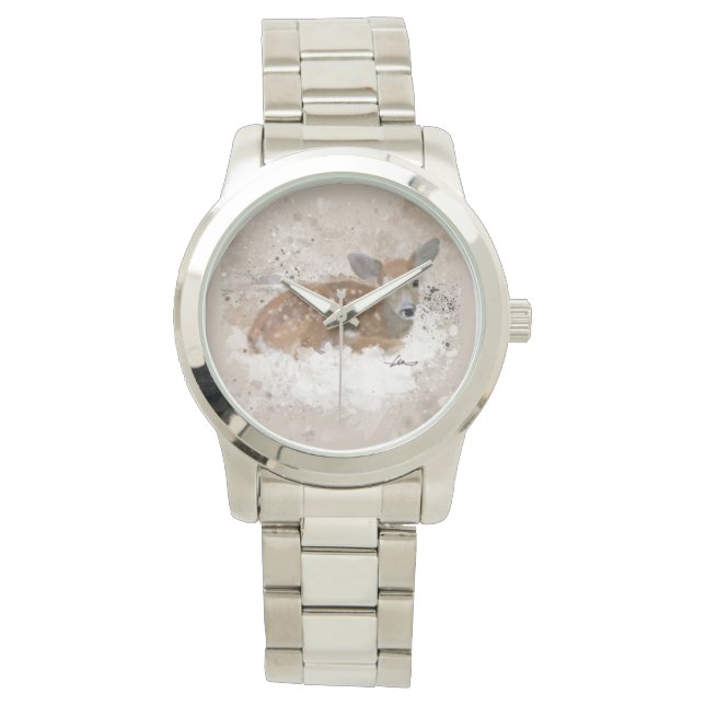 Montre Aquarelle Bambi (devant)
