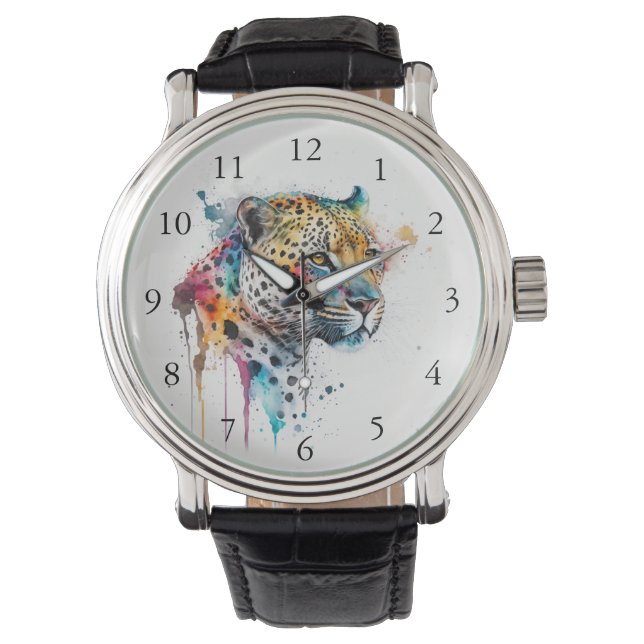 Montre Aquarelle Jaguar (devant)