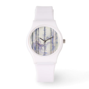 Montre Aquarelle libre d'expression de violette